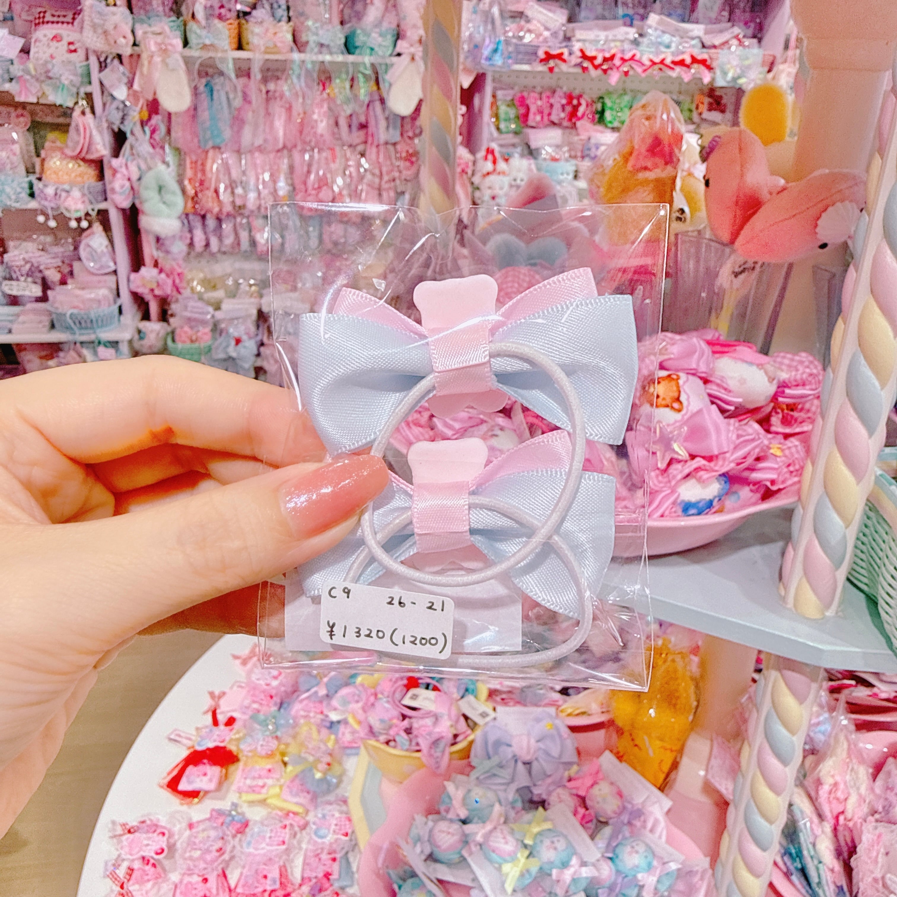 【C9】26-21ぷちリボンヘアゴムセット