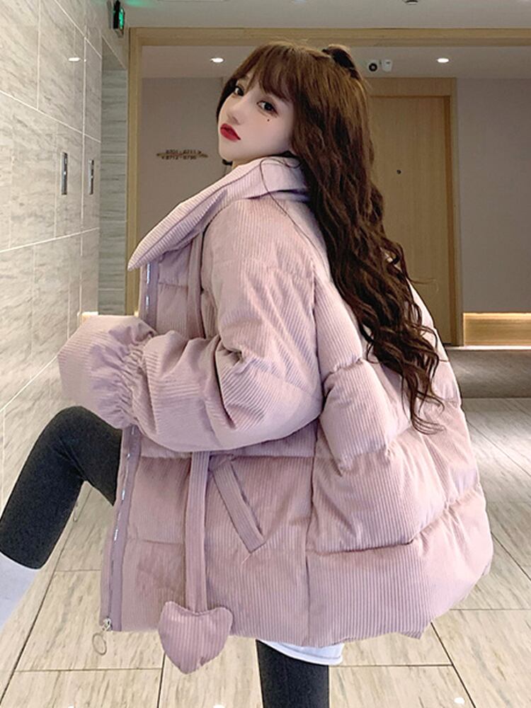 コーデュロイジャケット オータムウィンター ピンク 秋物 冬物 試着室739223819
