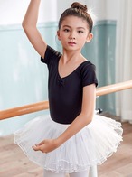予約 バレエ レオタード チュチュスカート付き  子供 キッズ ジュニア 女の子 女性 可愛い おしゃれ 発表会 コンクール レッスン ノースリーブ ふんわり エレガント 110cm 120cm 130cm 140cm 150cm 160cm　bnr-12002