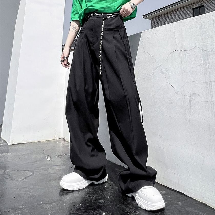 ダークワイドフロアレングスパンツ 2color MPA0021