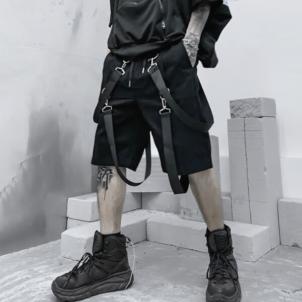 4連サスペンダーストラップショートパンツ(ruf_00572)