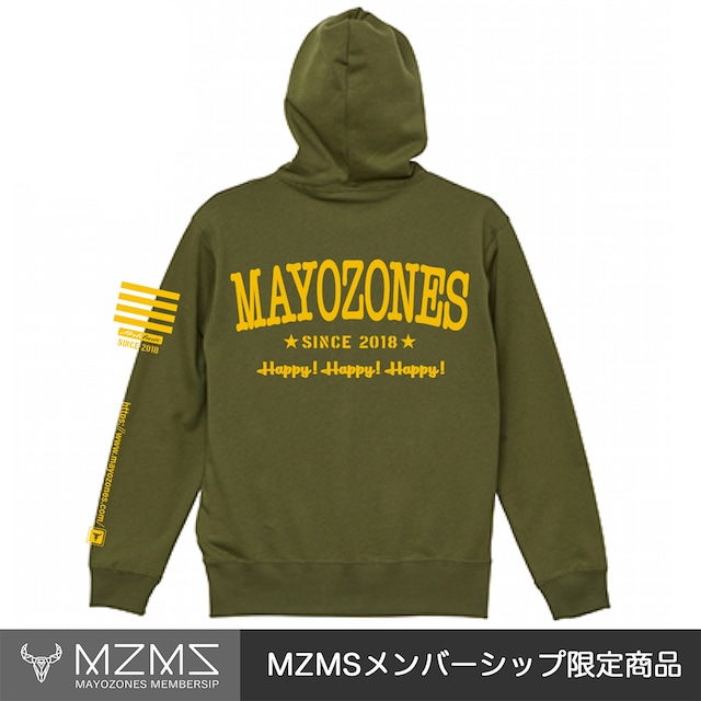 【MZMS限定】立体プリントパーカー