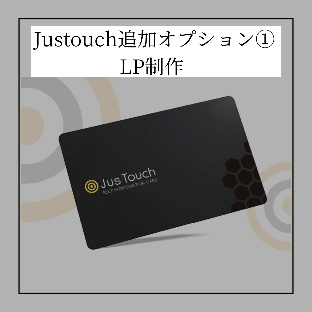 Justouch追加オプション① LP制作