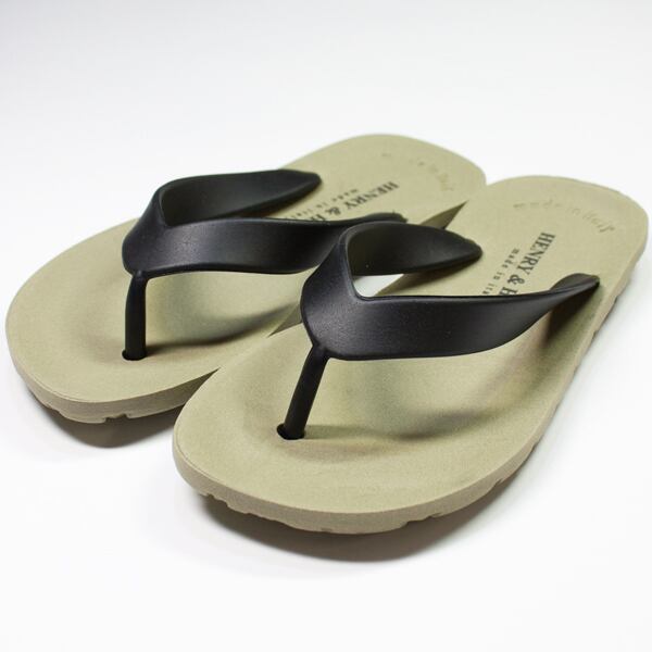 HENRY&HENRY］サンダル FLIPPER キッズ｜Verde／Nero | bibmilk Online