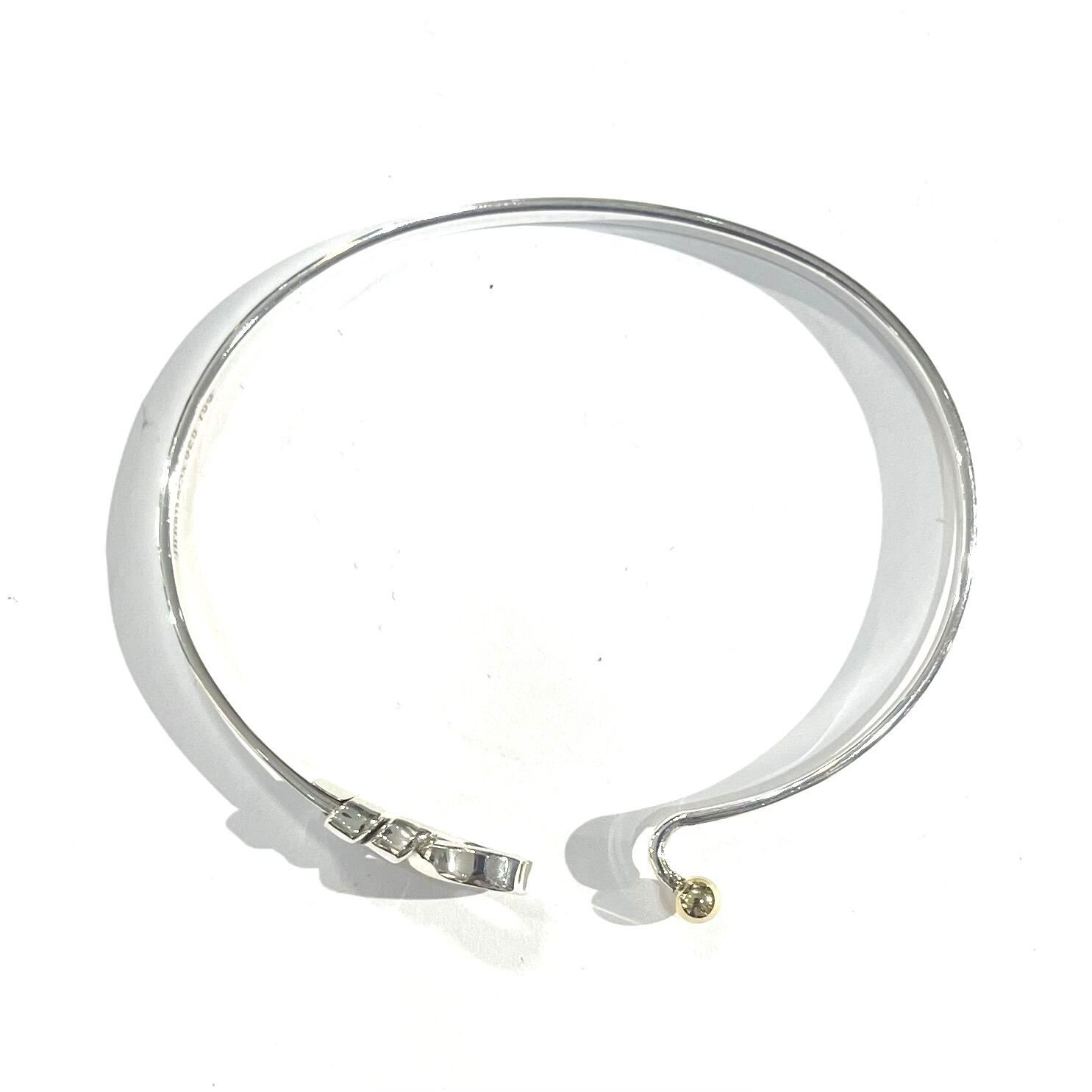 TIFFANY&CO.】2944 silver925×18k ティファニー コンビ silver× 18k