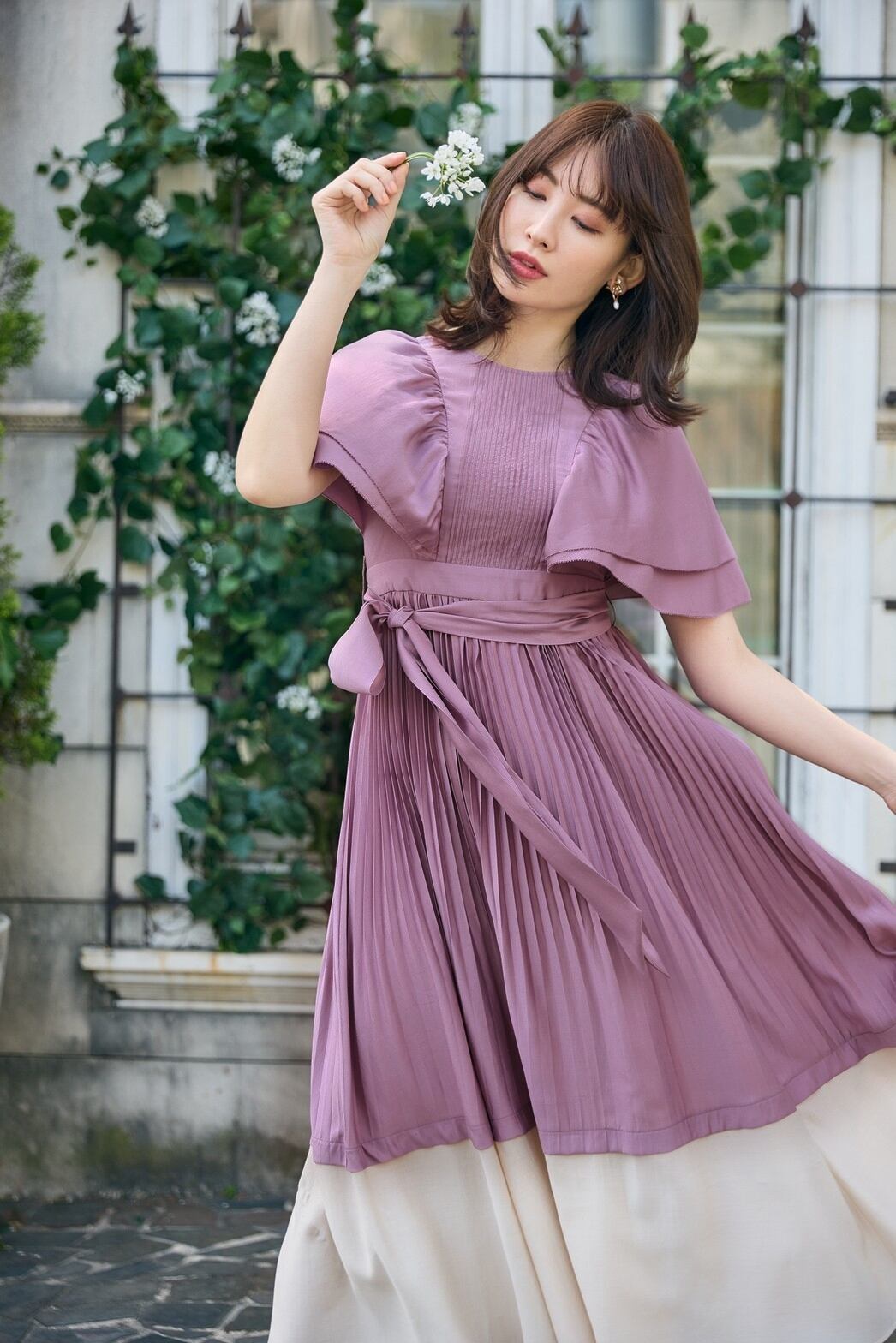 herlipto Sweet Moments Belted Dress