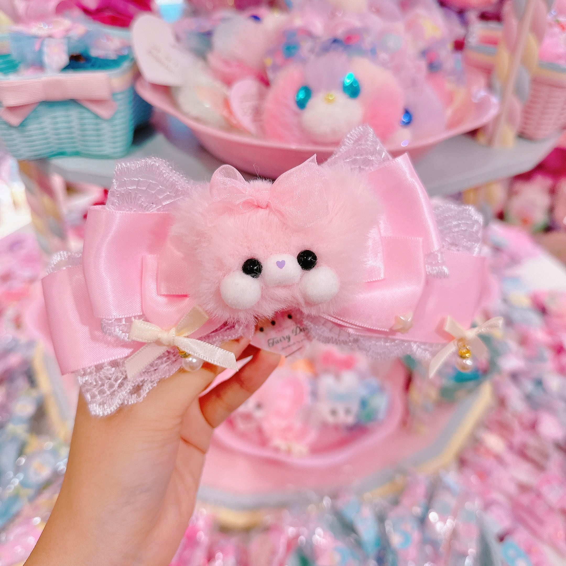 【G6】39-24モグモグちゃんBIGリボンヘアクリップ