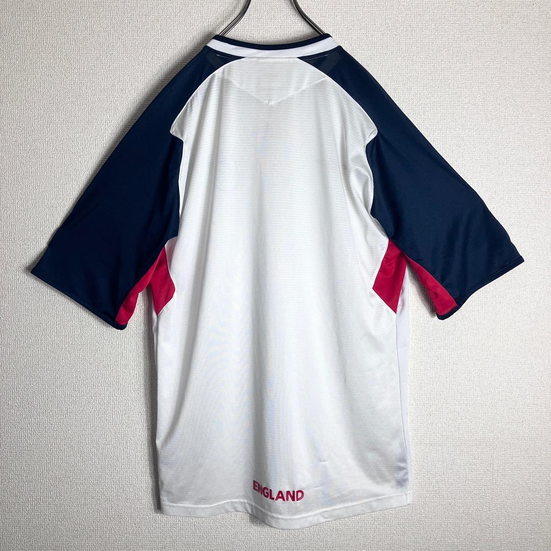 アンブロ イングランド代表 サッカーシャツ 00s 白 紺 赤 2XL アンブロ イングランド代表 サッカーシャツ 00s 白 紺 赤 2XL