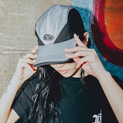 SHINING LOGO BALL CAP_SILVER