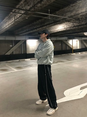 Nylon Snap Patch Lined  Pants (3color)