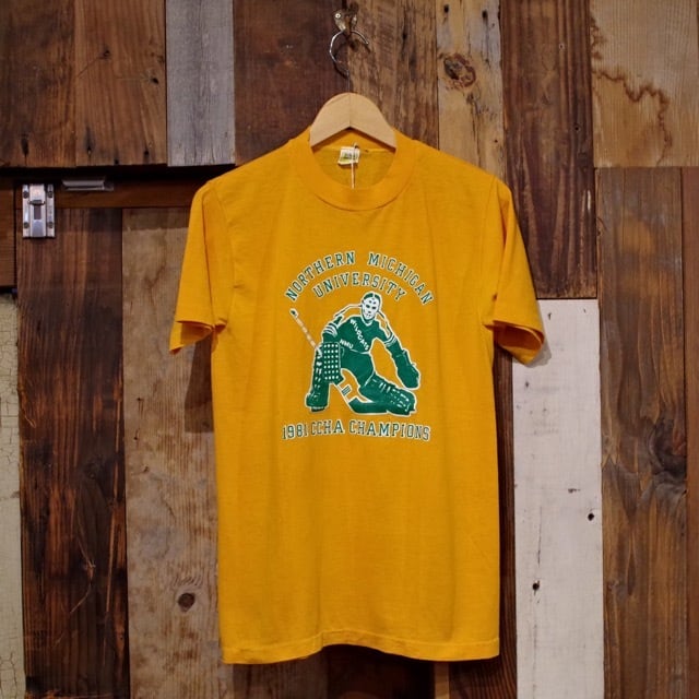 1980s Velva Sheen College Print T-shirt / 80年代 カレッジ ホッケー Tシャツ