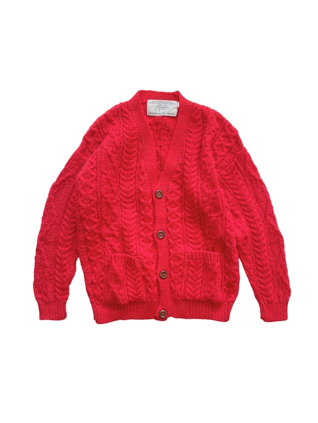 Oldderby Knitwear(アランニットVネックカーディガン)