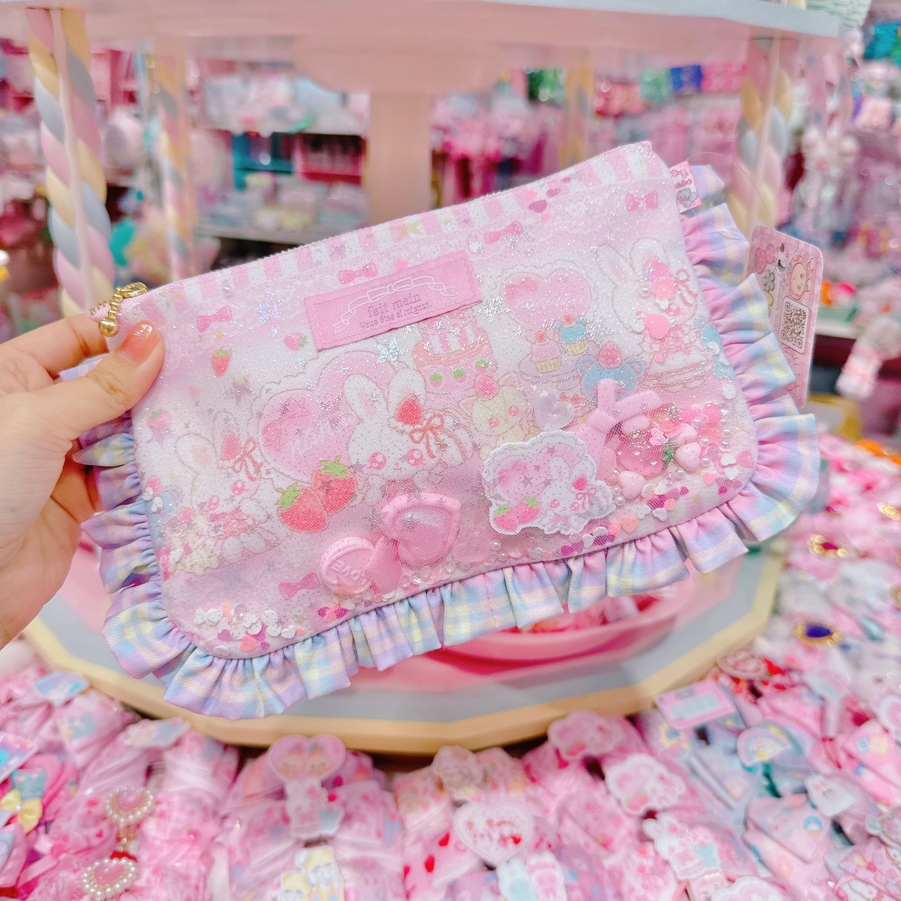 【N9】17-12シャカシャカフリルBIGポーチ