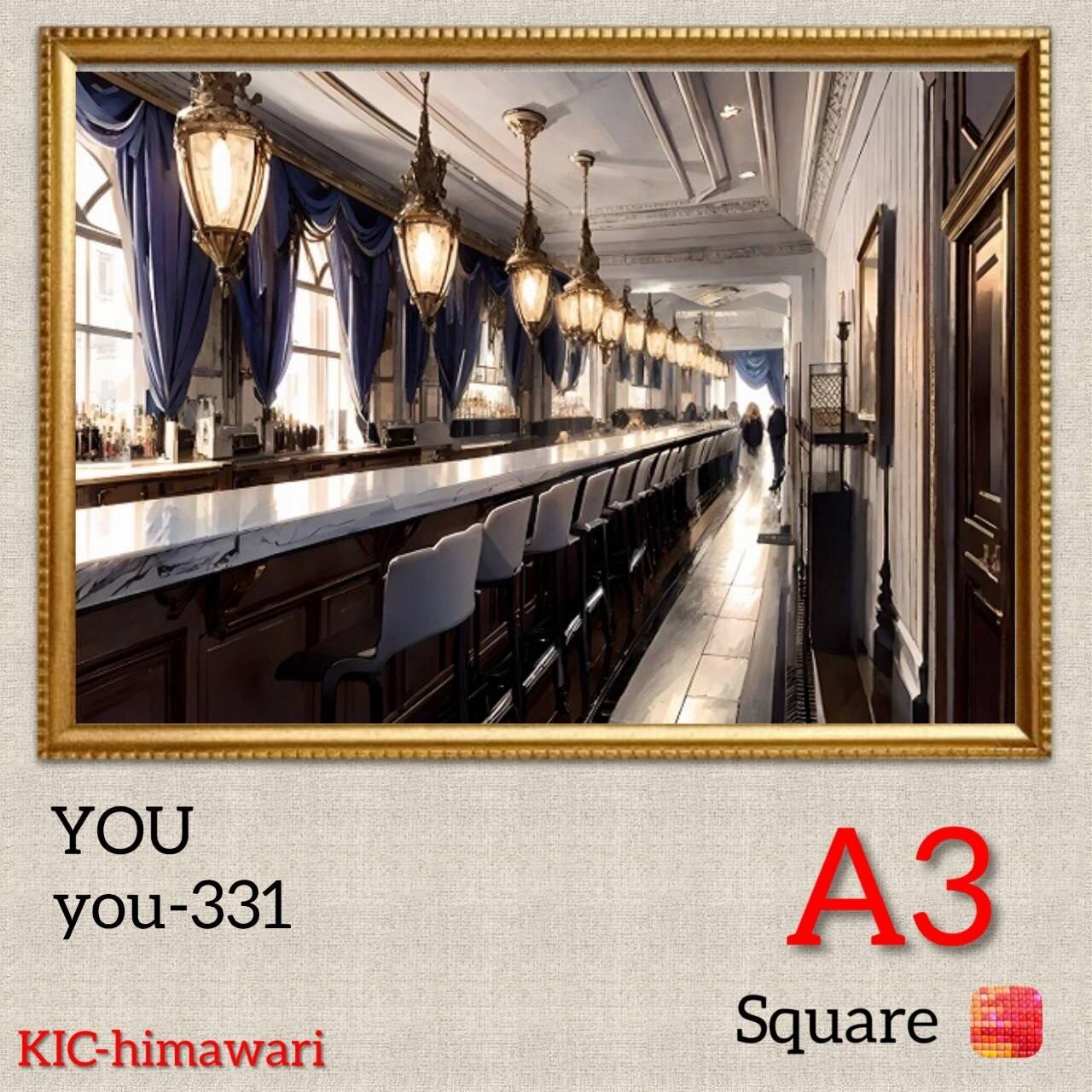 A3サイズ 四角ビーズ【you-331】ダイヤモンドアート