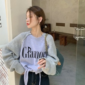 スプライシングセーター　A01484