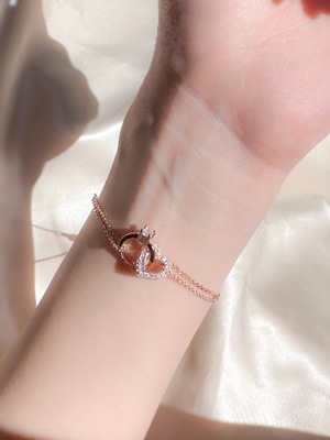 【再入荷】bijou heart ring bracelet