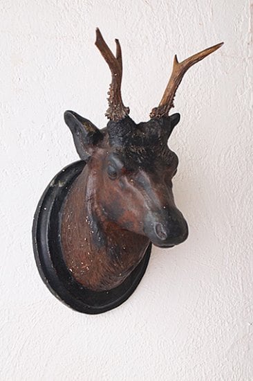 石膏の鹿のトロフィー-plaster deer trophy | アンティーク