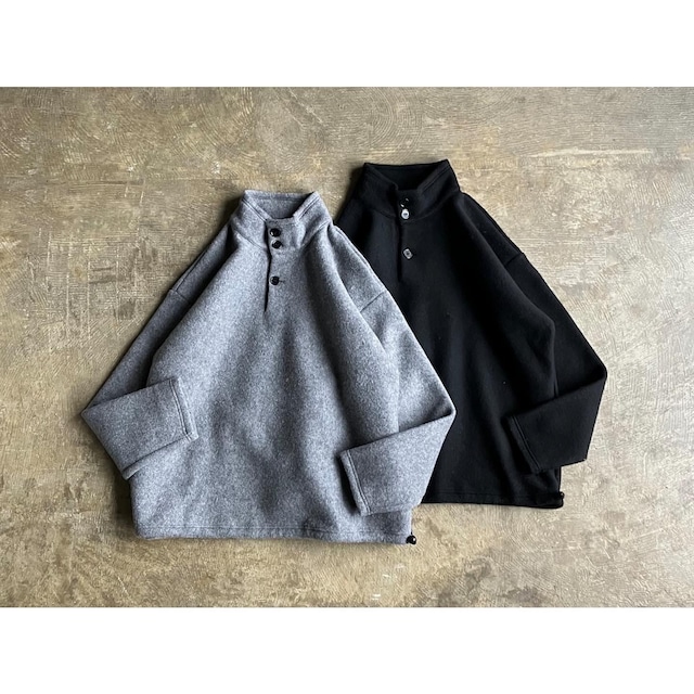 BASISBROEK (バージスブルック)『REMI』Cotton Silk Crew Neck Pullover Shirt