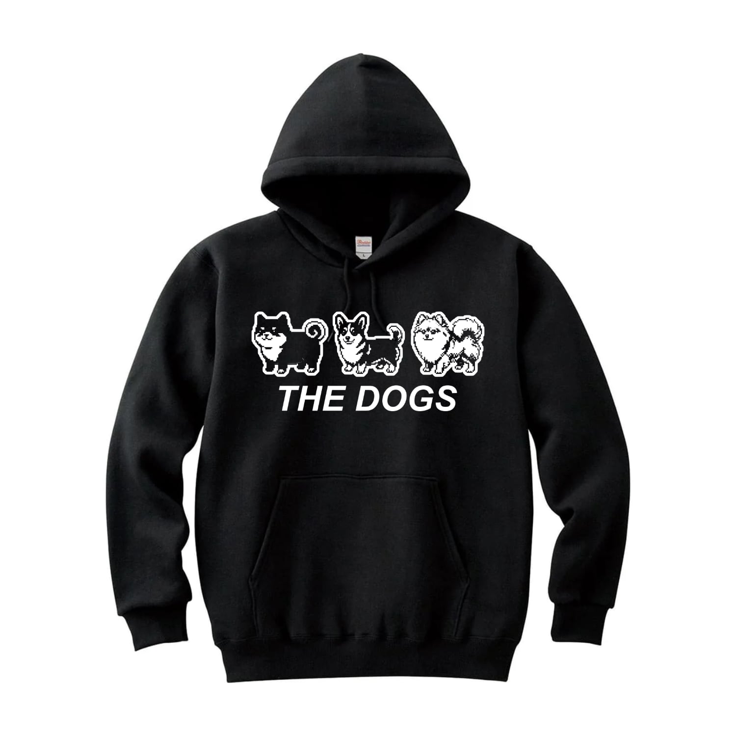 THE DOGS」パーカー フード付き フーディー プルオーバー ネタ ふざけ