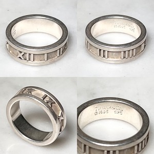 vintage 1995's TIFFANY silver ring "atlas"