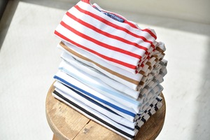 セントジェームス SAINT JAMES 薄手ボーダーシャツ半袖(PIRIAC)NEIGE/GITANE