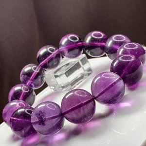 希少✩秘蔵プレミアム✩大玉パープルフローライトブレスレット