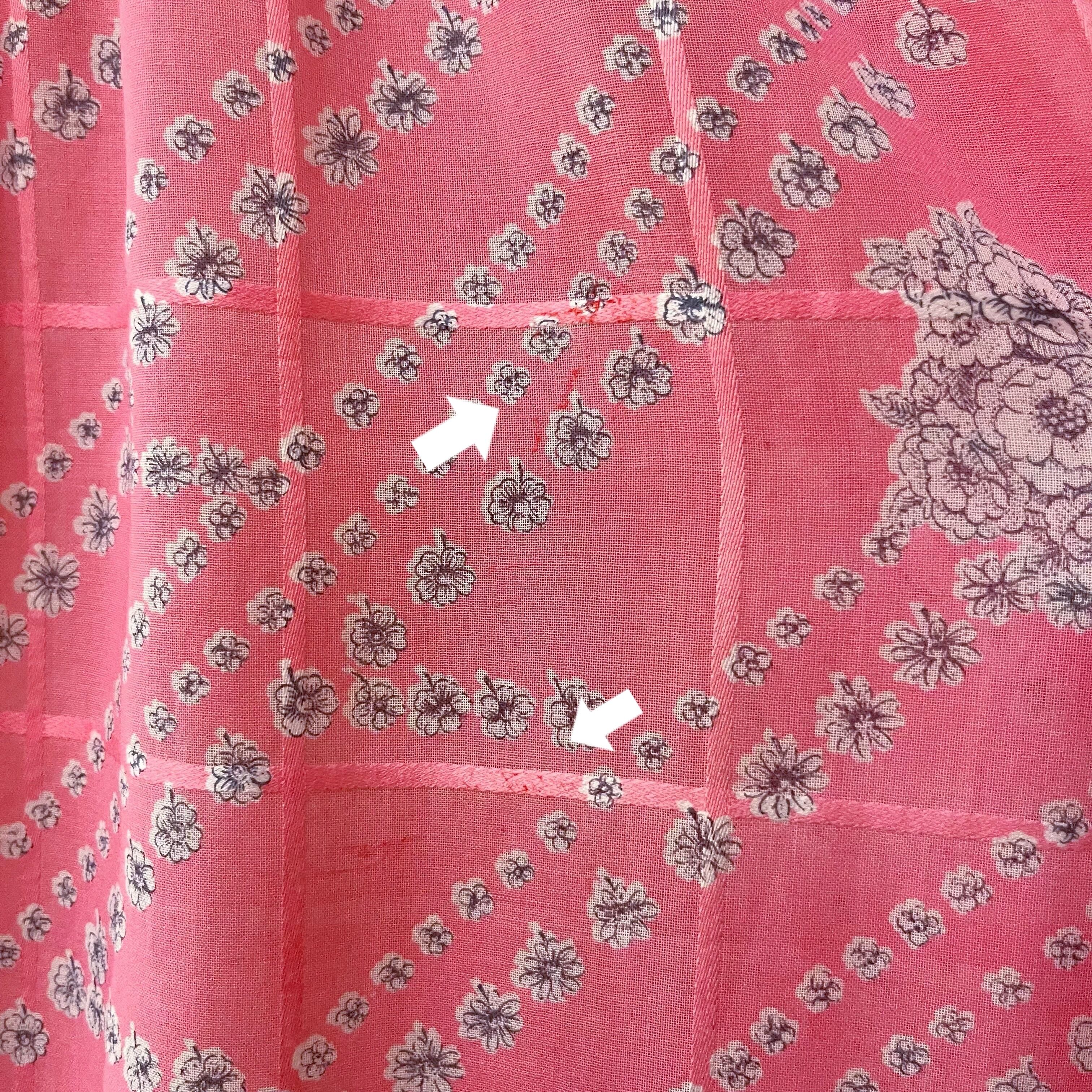 lace collar vivid pink one-piece