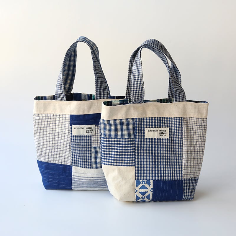 カジュアルチェック柄トートバッグ M1895