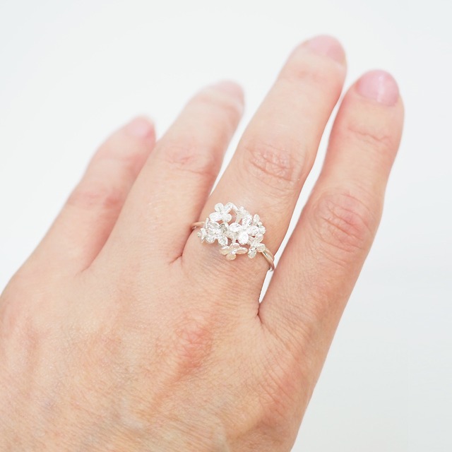 紫陽花のリング(silver)