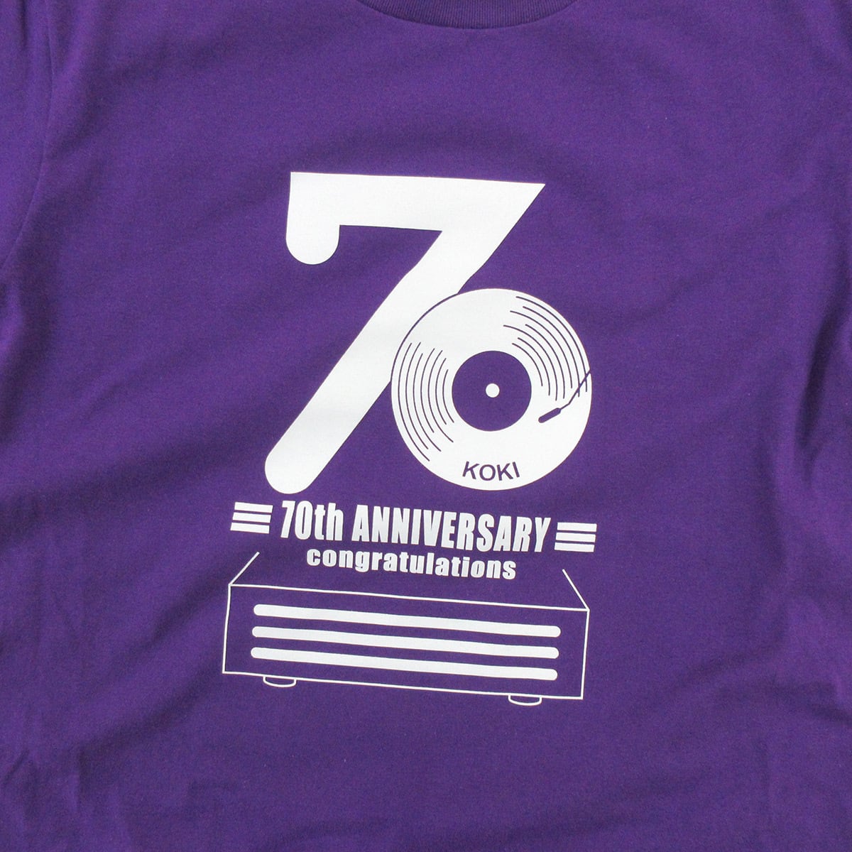 古希祝い レコード70 Tシャツ ms61 古希 お祝い 父 母 ギフト 70歳