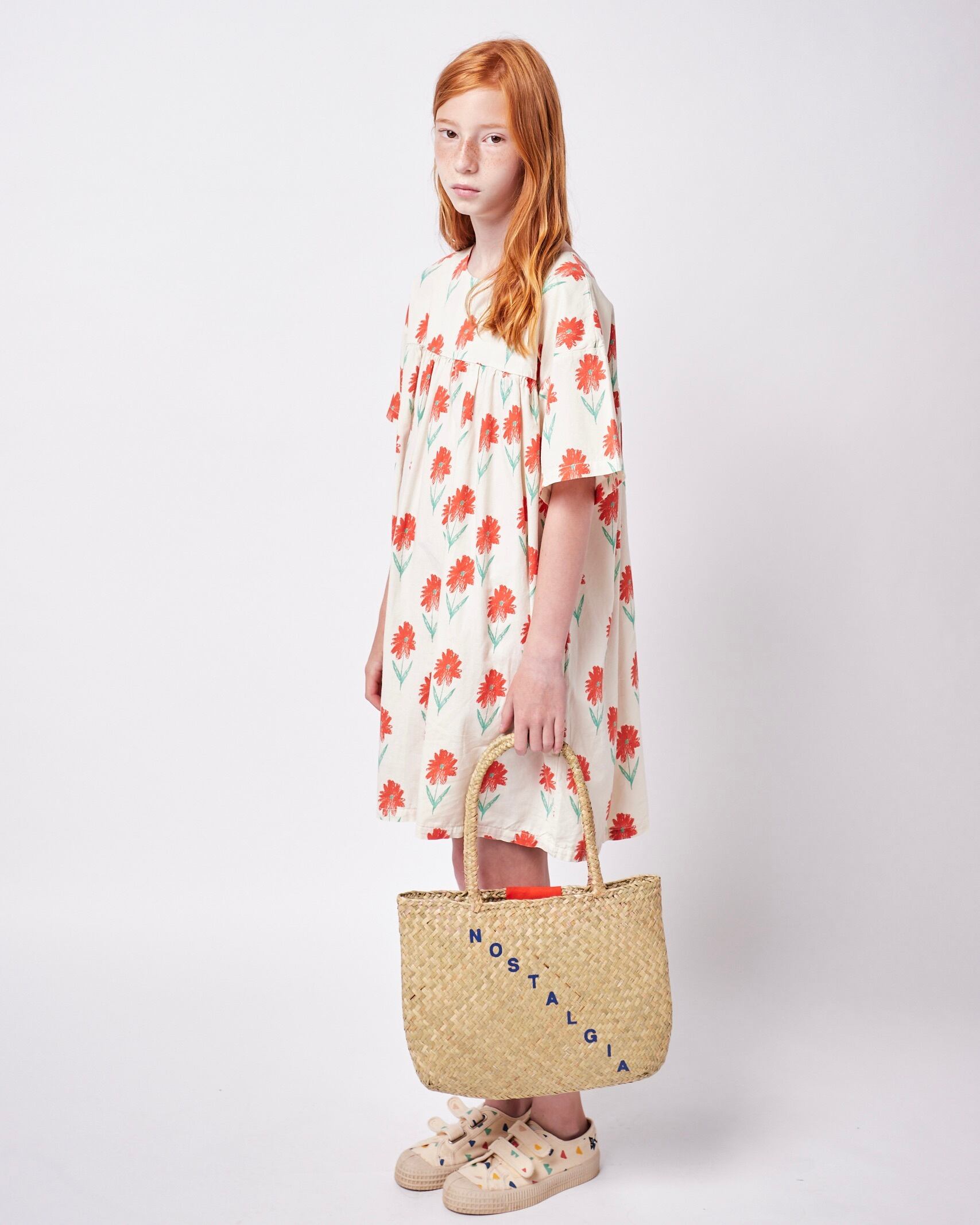 BOBO CHOSES 2022SS》Woven dress / Petunia / 10-11Y | cirkel mote