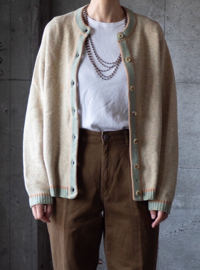 "MARSINA CALIFORNIA" 1970s Lambs wool knit cardigan