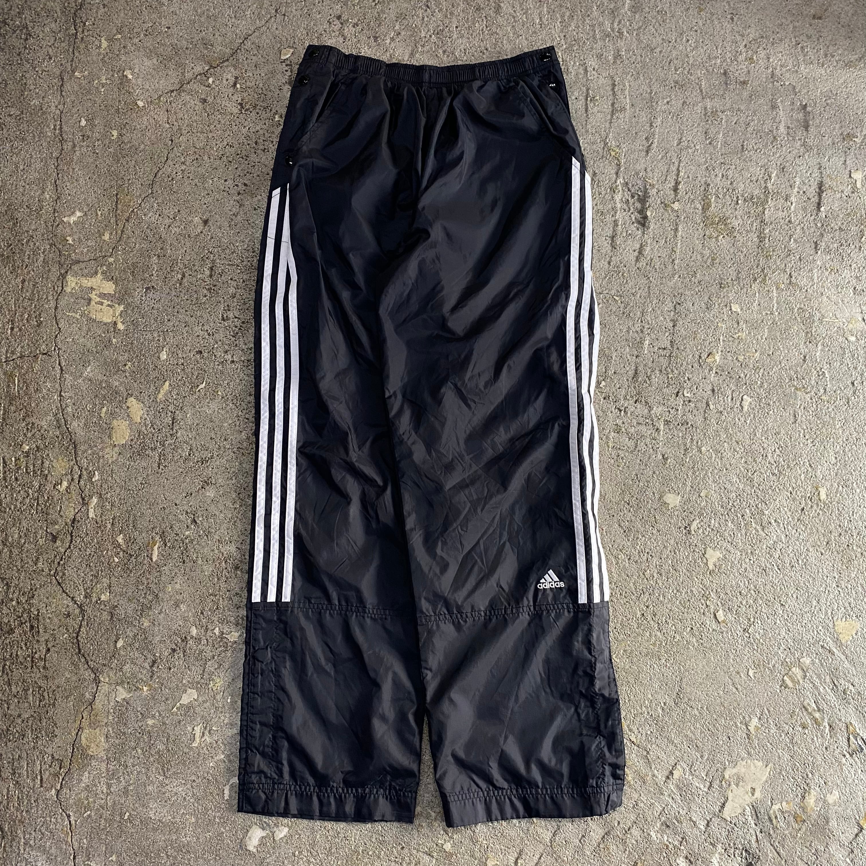 00s adidas side snap button nylon track pants | What'z up