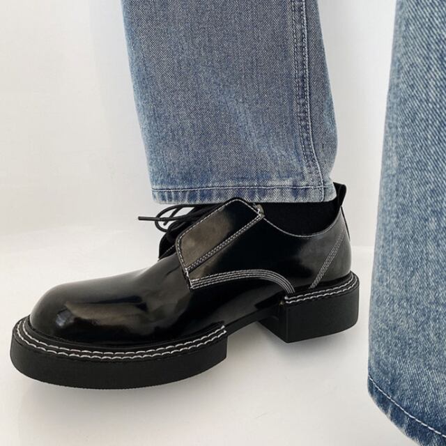 3個セット・送料無料 革靴 / 黒い / 24cm / 可愛いデザイン