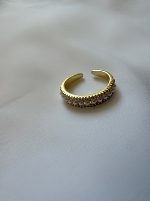 きらきらパールラインリング