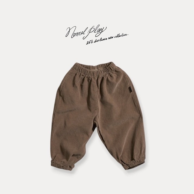 【予約/送料無料】normalplay / Fine-wale corduroy trousers
