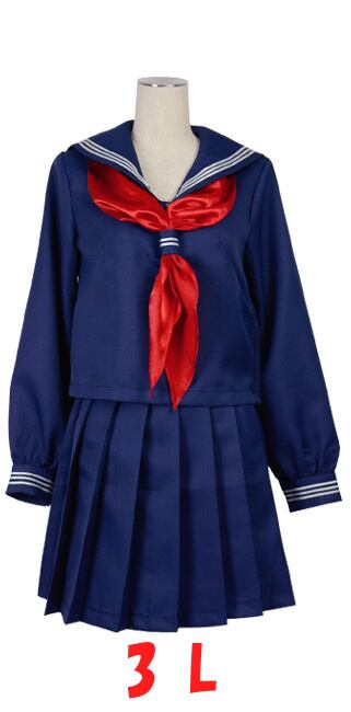 送料込❤️アイロン済み セーラー服 紺色 3Lサイズ | darkcherry