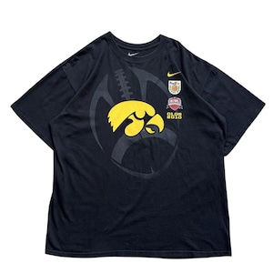 【NIKE】半袖 Tシャツ Tee メンズ XL 黒/BLACK ロゴ プリント NCAA カレッジ 企業 ナイキ アメフト スポーツ コットン