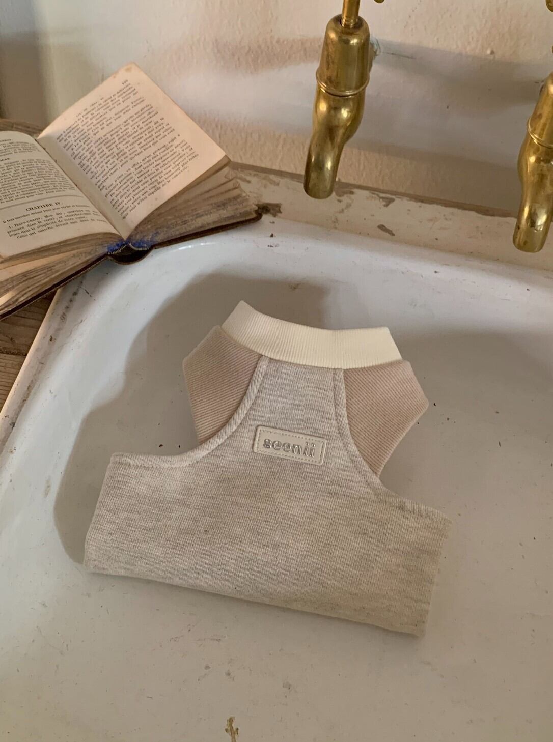 XL/即納【seenii】Hosu top (Beige)