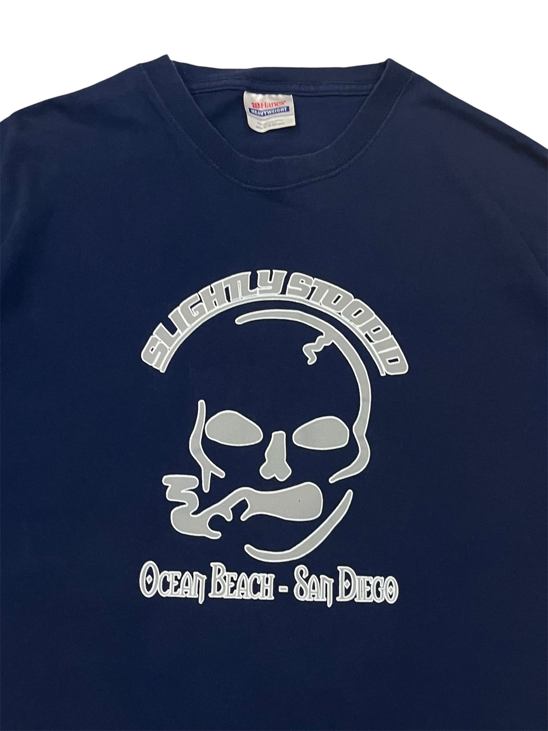 90s〜 Slightly Stoopid Skull Band t-shirt スライトリー