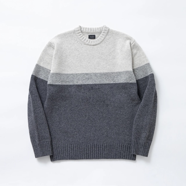 RATS(ラッツ) /  GRADATION CREW NECK KNIT(22'RN-1109)(クルーネックニット)