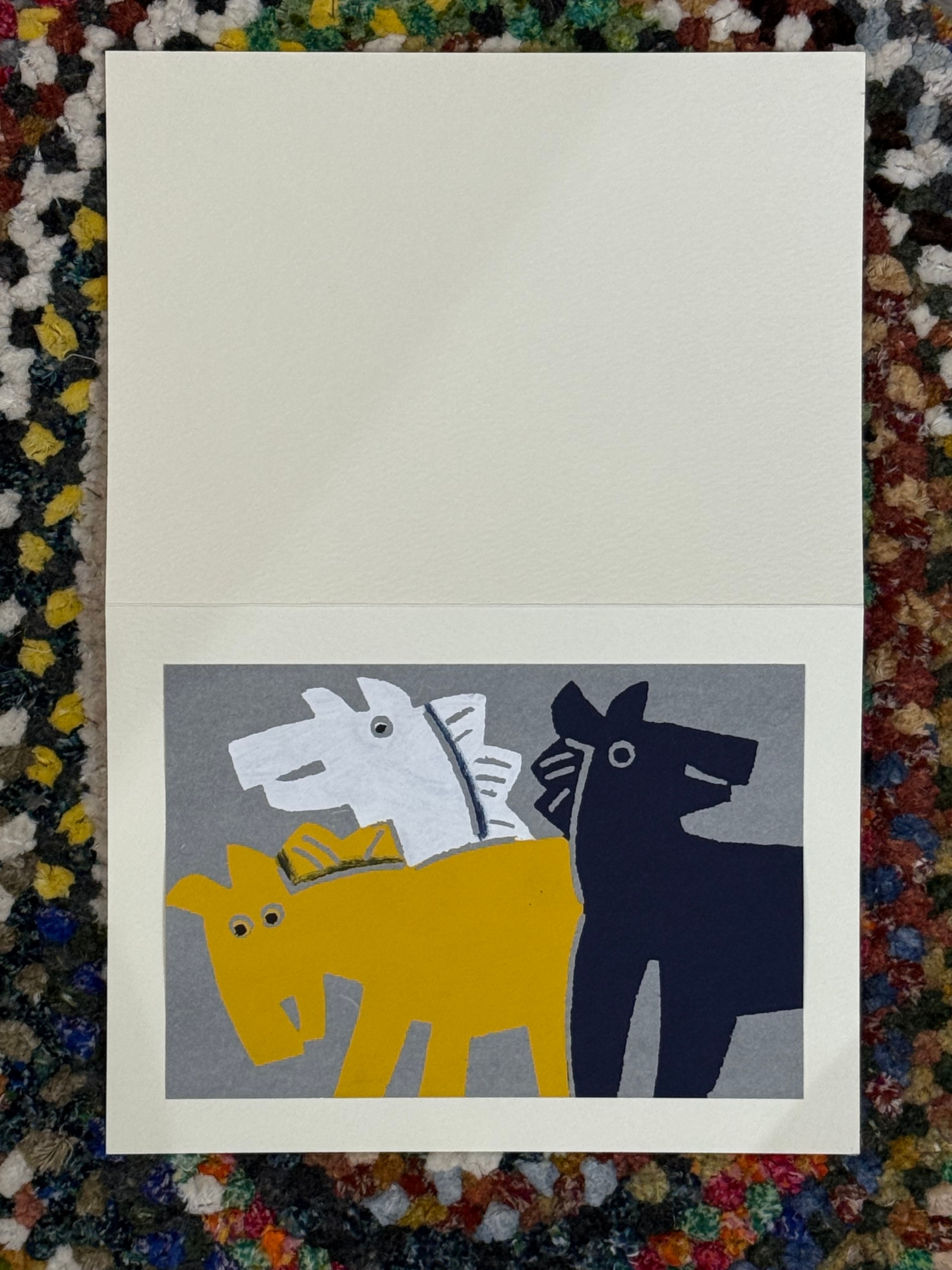 名取敏雄 型染干支カード グレーベース単品 | WILCO GENERAL STORE