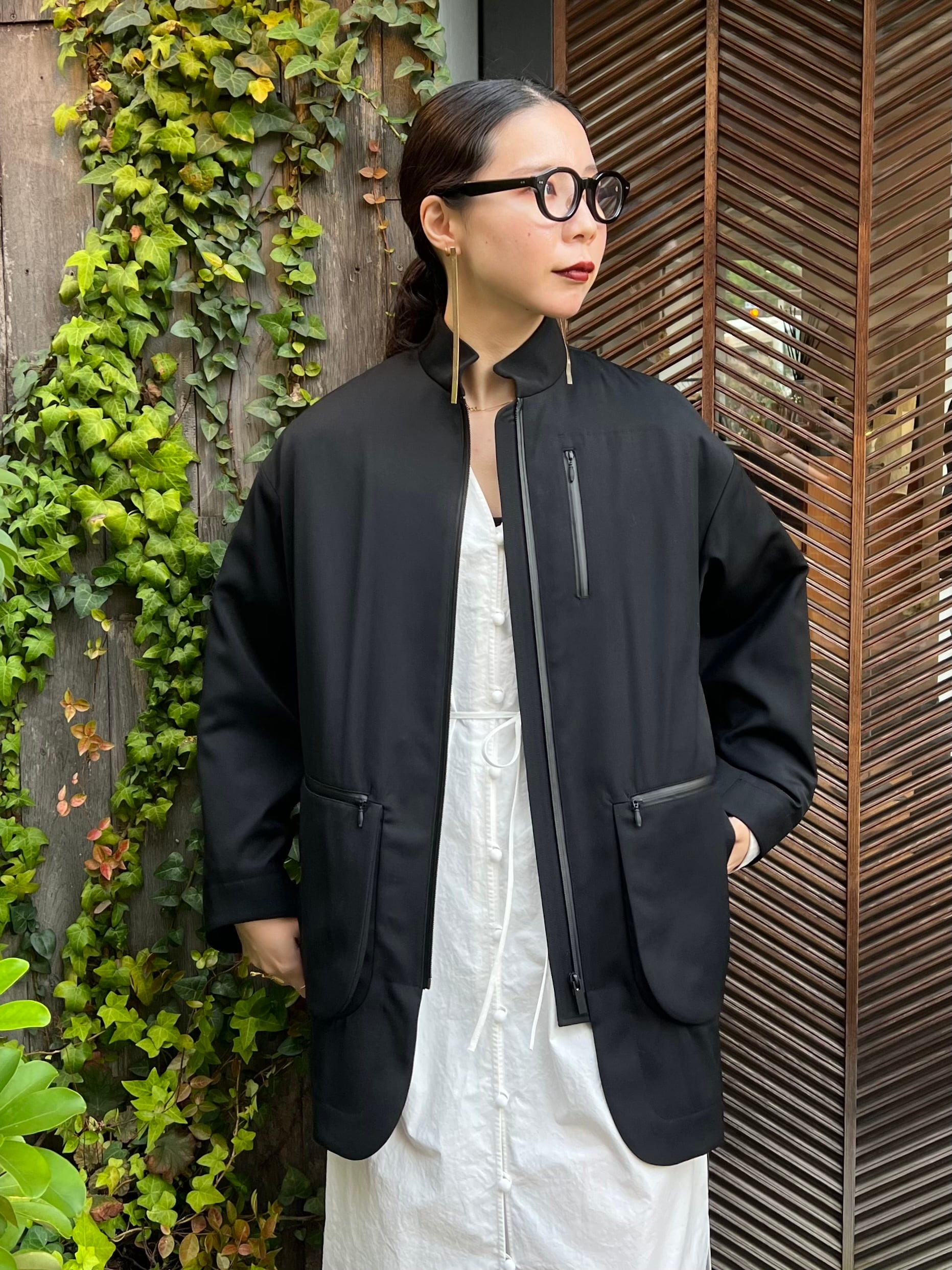 Mame Kurogouchi マメクロゴウチ / WOOL GABARDINE COAT | TRENT 