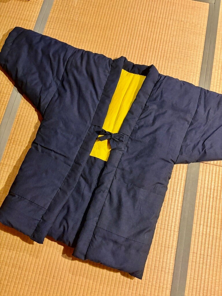 【特別編 ケアの生活実践】手縫い正絹綿入れHANTEN（綿入れ半纏）0034