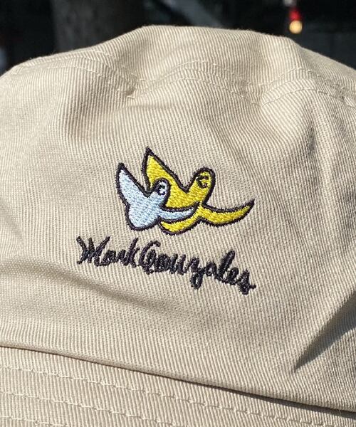 Mark Gonzales (マークゴンザレス) ゴンバト刺繍 バケットハット 帽子