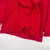 アンサンブル カシミヤ100% MANICA MYS マニカマイズ ニット カーディガン 半袖 セーター M//レッド レディース