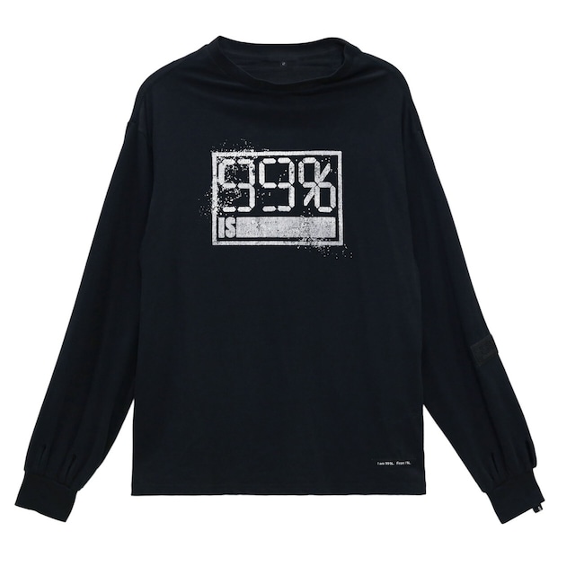 【99%IS】99%IS- Box Logo  " MYEOKSAL " Sleeve  " Glow In The Dark "(BLACK)