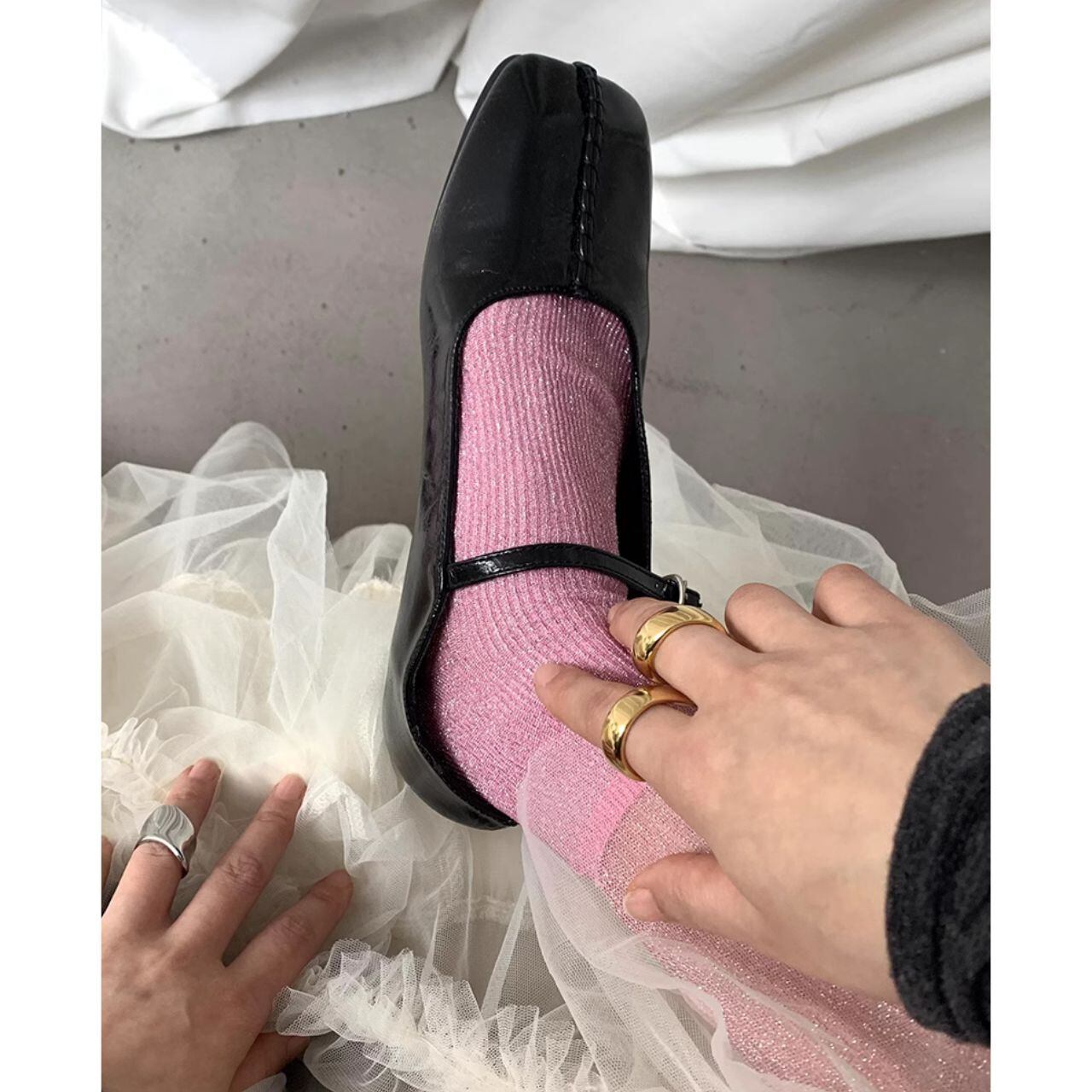 French Retro Design Ballet Shoes <3colors> | MAYC