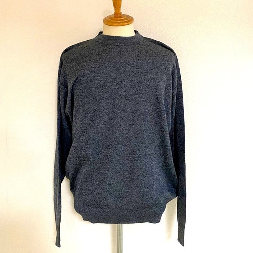 Washable Crew Neck Knit　Moku Charcoal