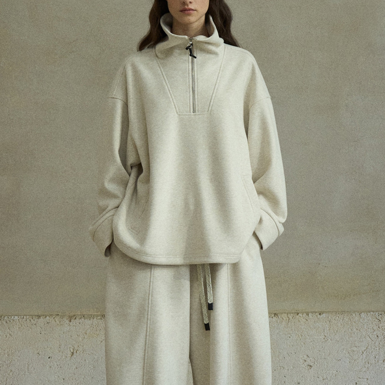 Half Zip Sweat Pullover T3834